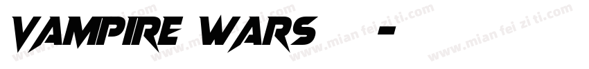 Vampire Wars文字字体转换